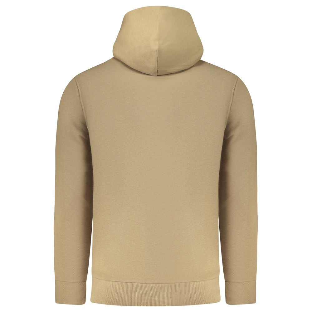 Marrone Cotton Men's Hoodie - ventzia