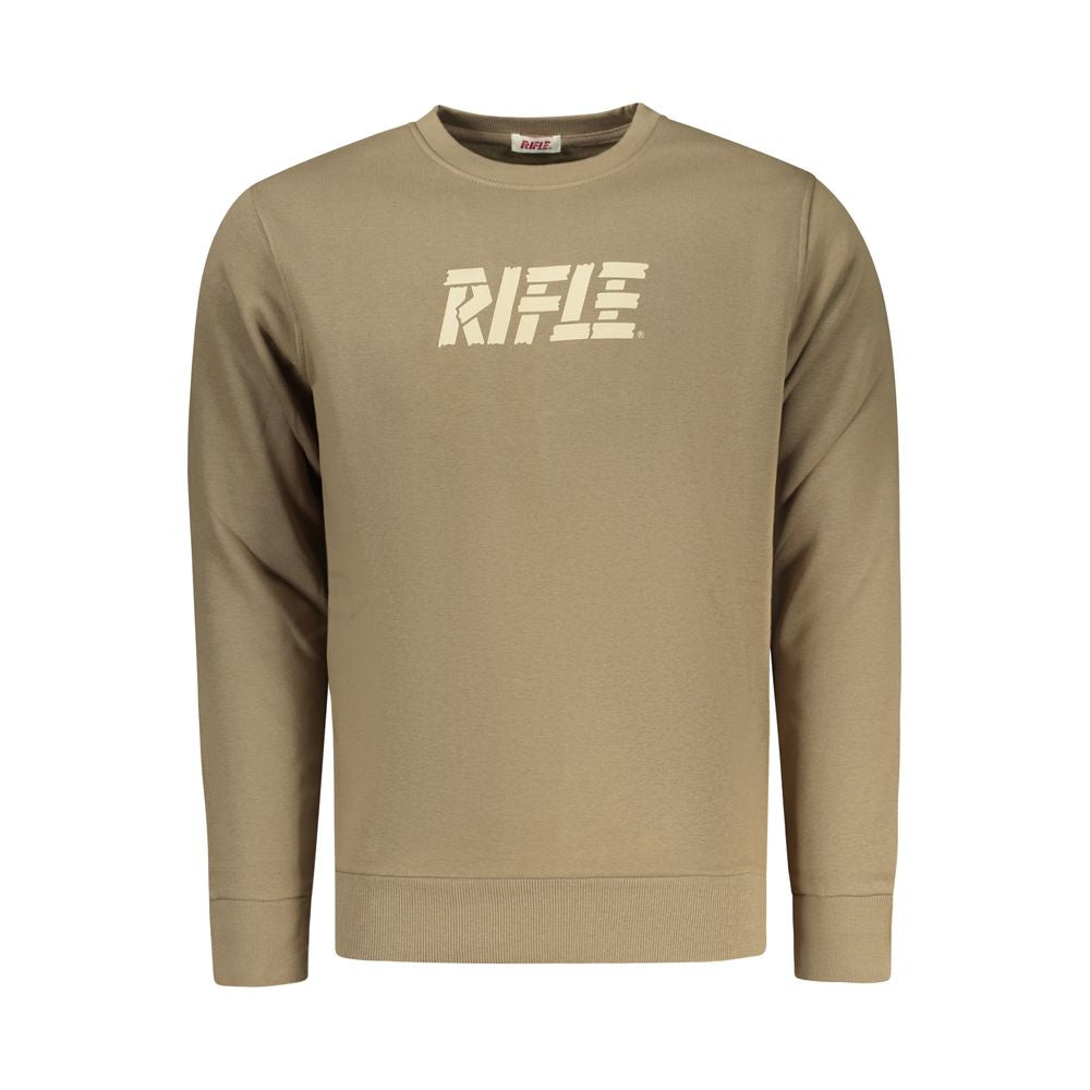 Marrone Cotton Men Sweatshirt - ventzia
