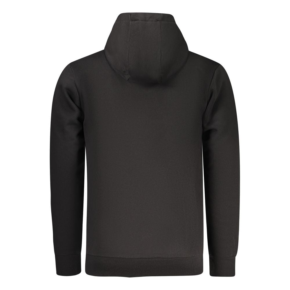 Black Cotton Men's Sweatshirt - ventzia