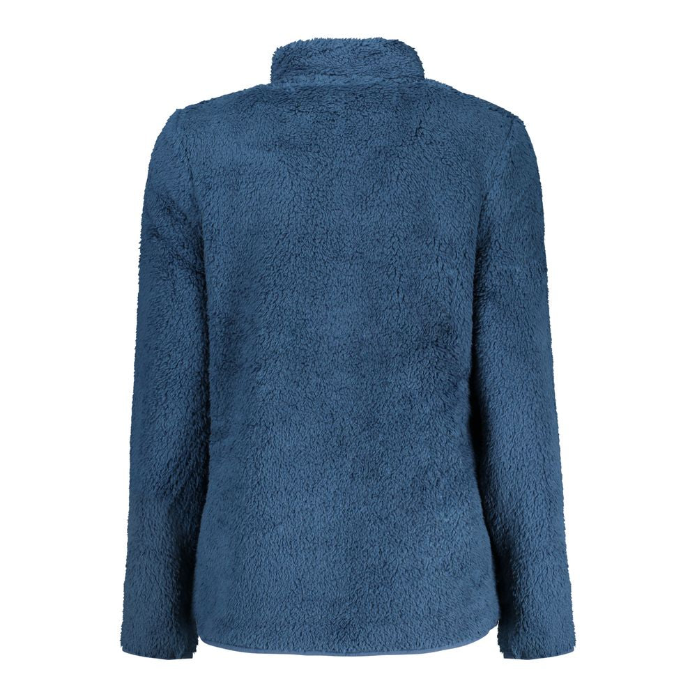 Blu Polyester Women Sweatshirt - ventzia