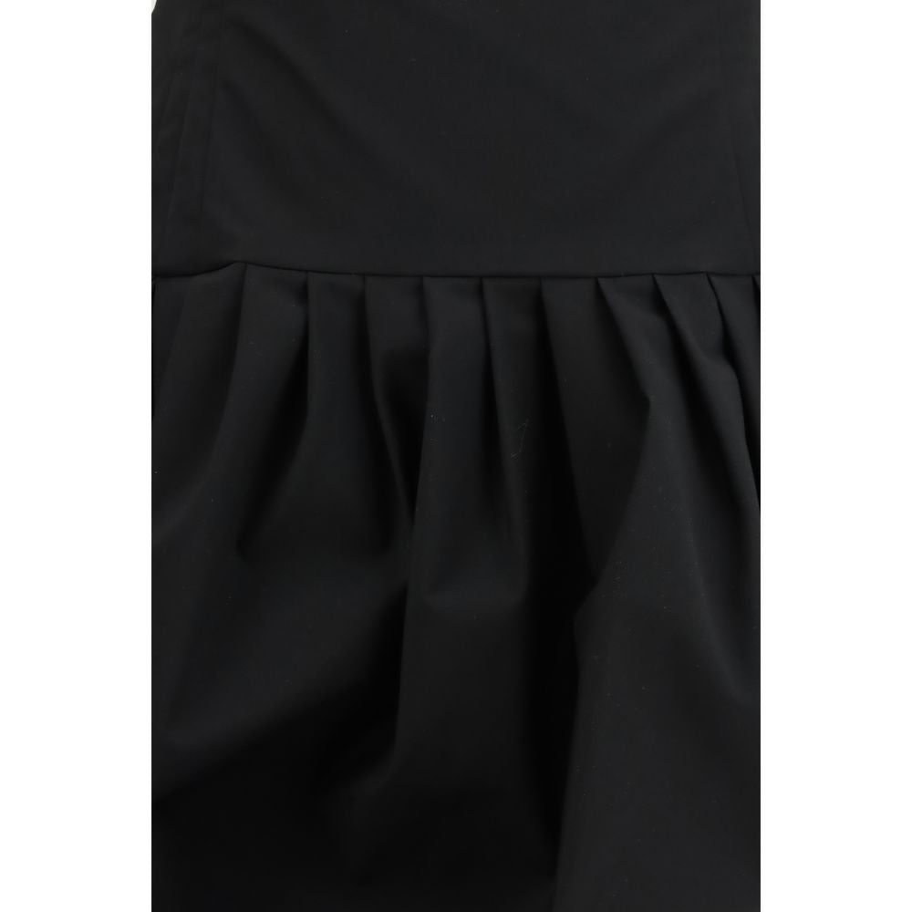 Black Polyester Casual Dress - ventzia