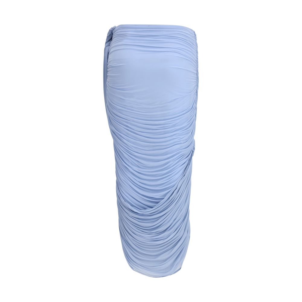 Blue Copper Midi Skirt - ventzia