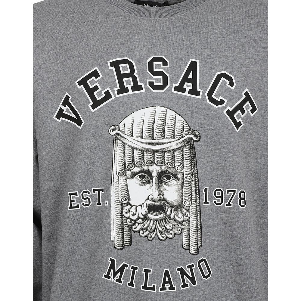 Gray Cotton Sweatshirt - ventzia