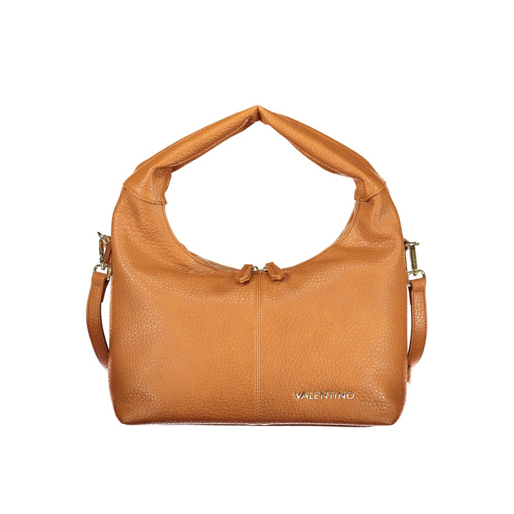 Marrone Polyurethane Women Handbag - ventzia