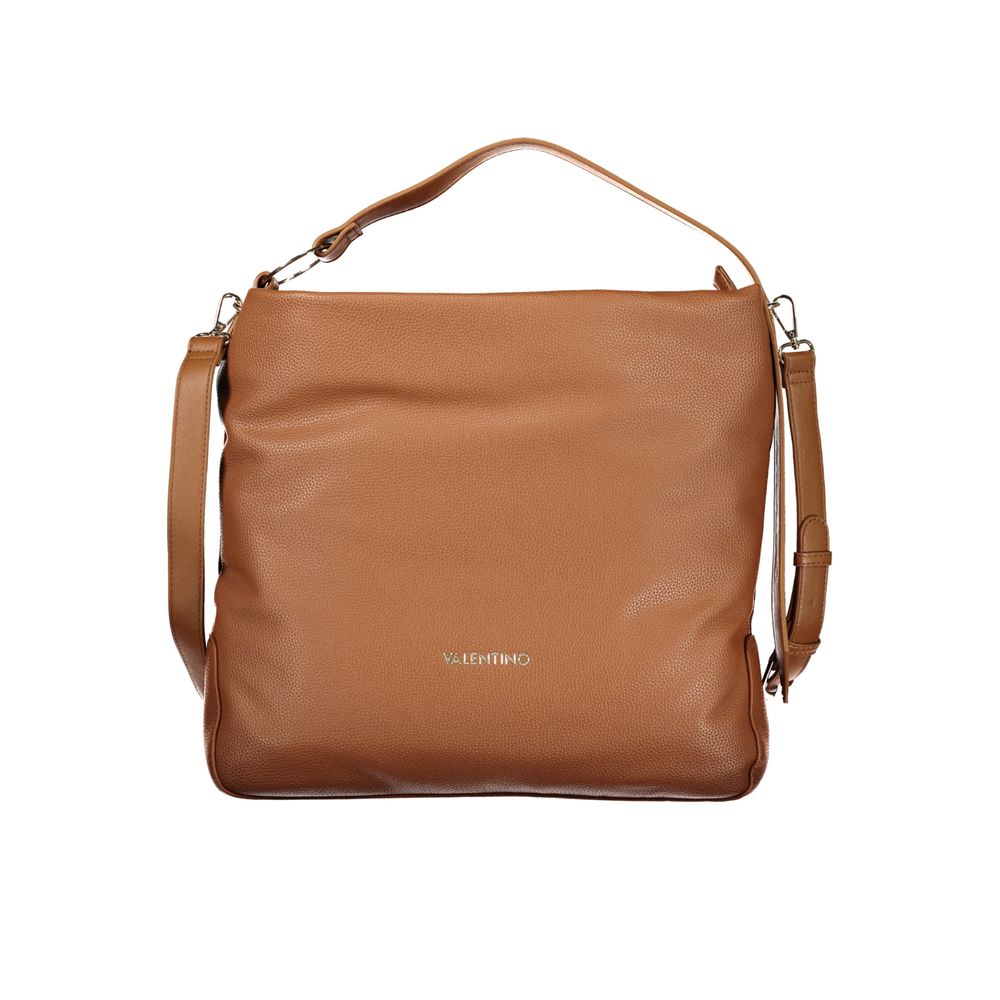 Marrone Polyurethane Women Handbag - ventzia