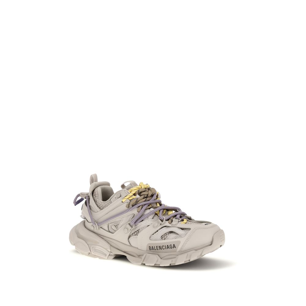 Gray Polyester Athletic Sneakers - ventzia