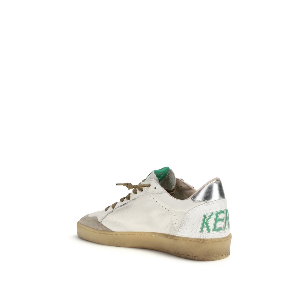 White Calf Leather Bos Taurus Low Top Sneakers - ventzia