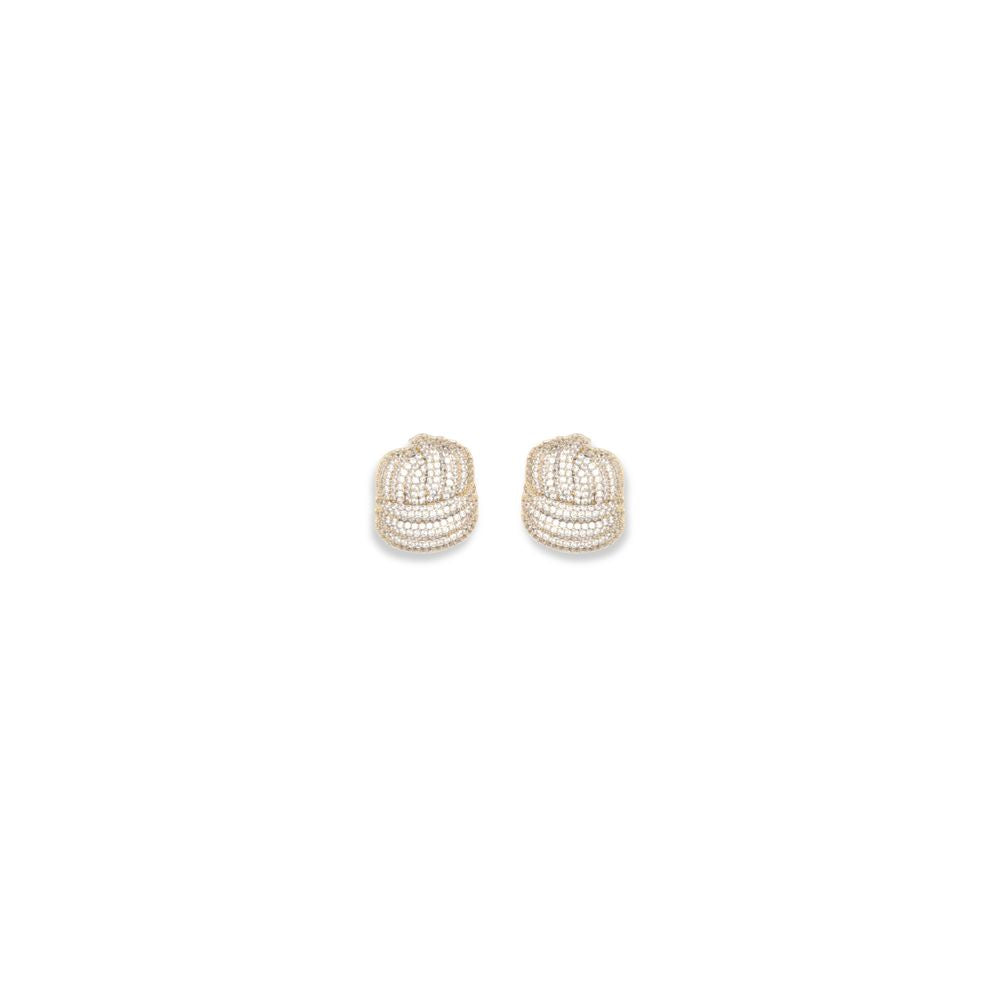 Gold Brass Earrings - ventzia