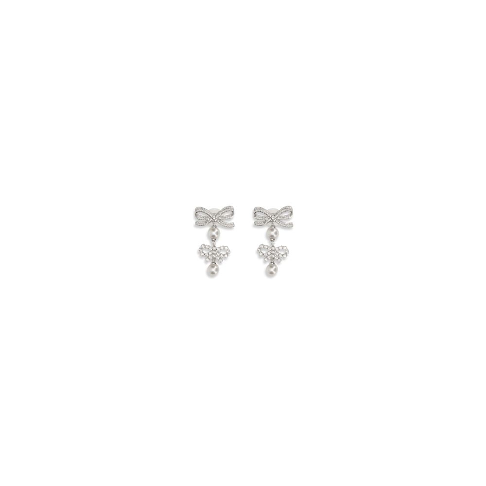 Silver Brass Earrings - ventzia