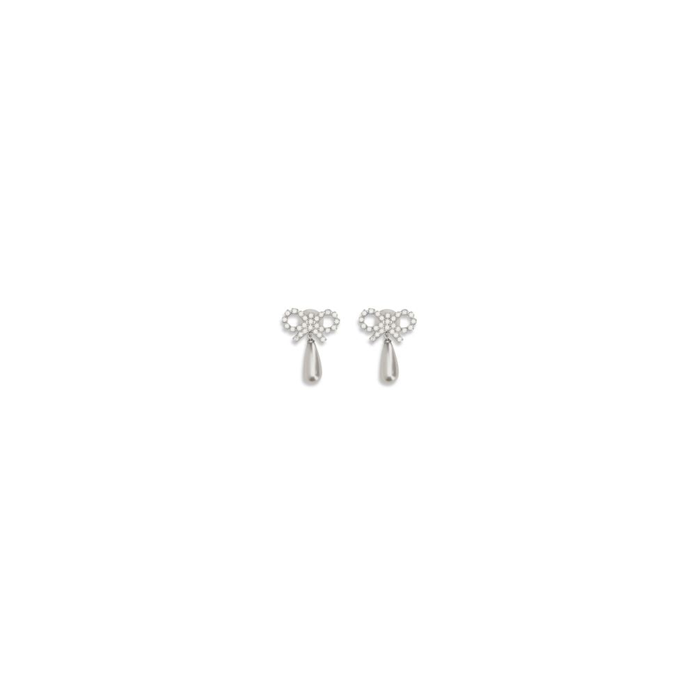 Silver Brass Earrings - ventzia