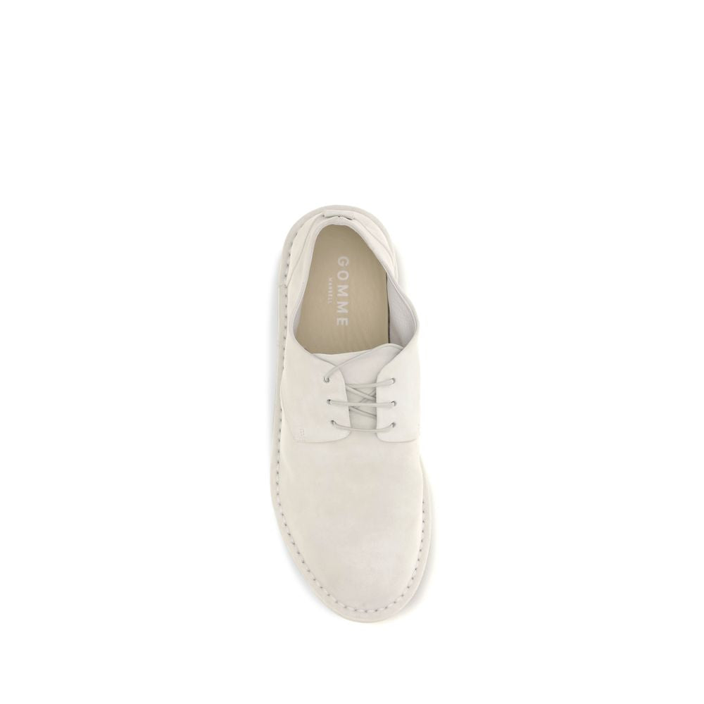 Beige Calf Leather Bos Taurus Oxfords And Derbies - ventzia