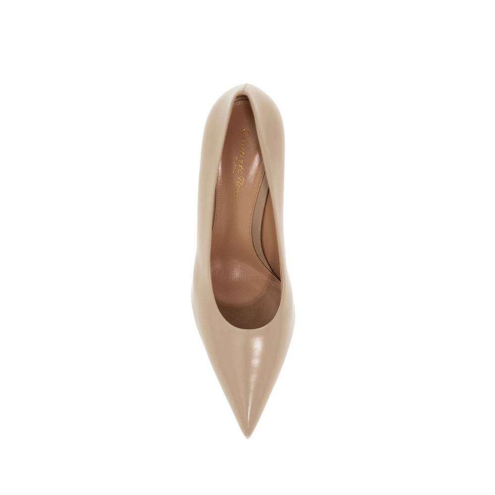 Beige Calfskin High Heel Pumps - ventzia
