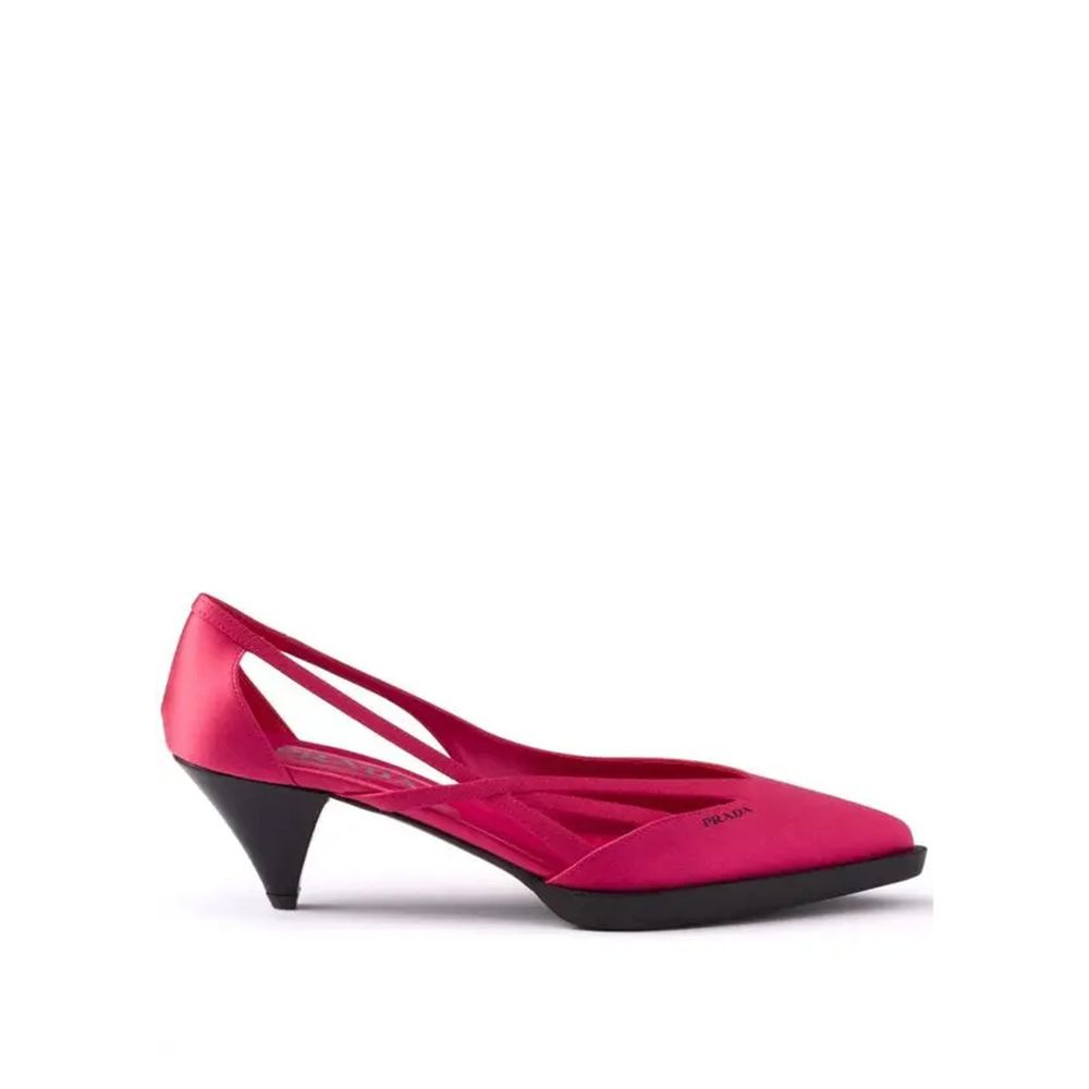 Multicolor Silk Mid Heel Pumps - ventzia