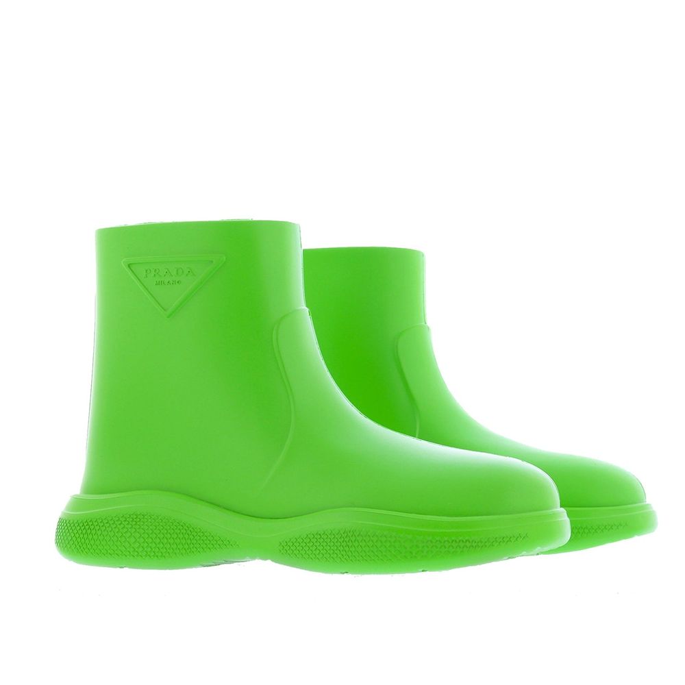 Bicolor Rubber Rain Boots - ventzia
