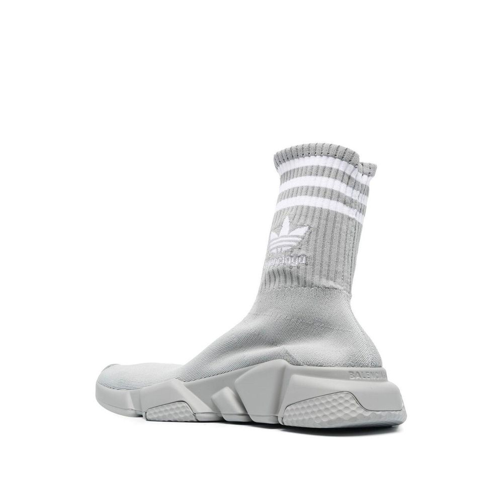 Gray Nylon Athletic Sneakers - ventzia