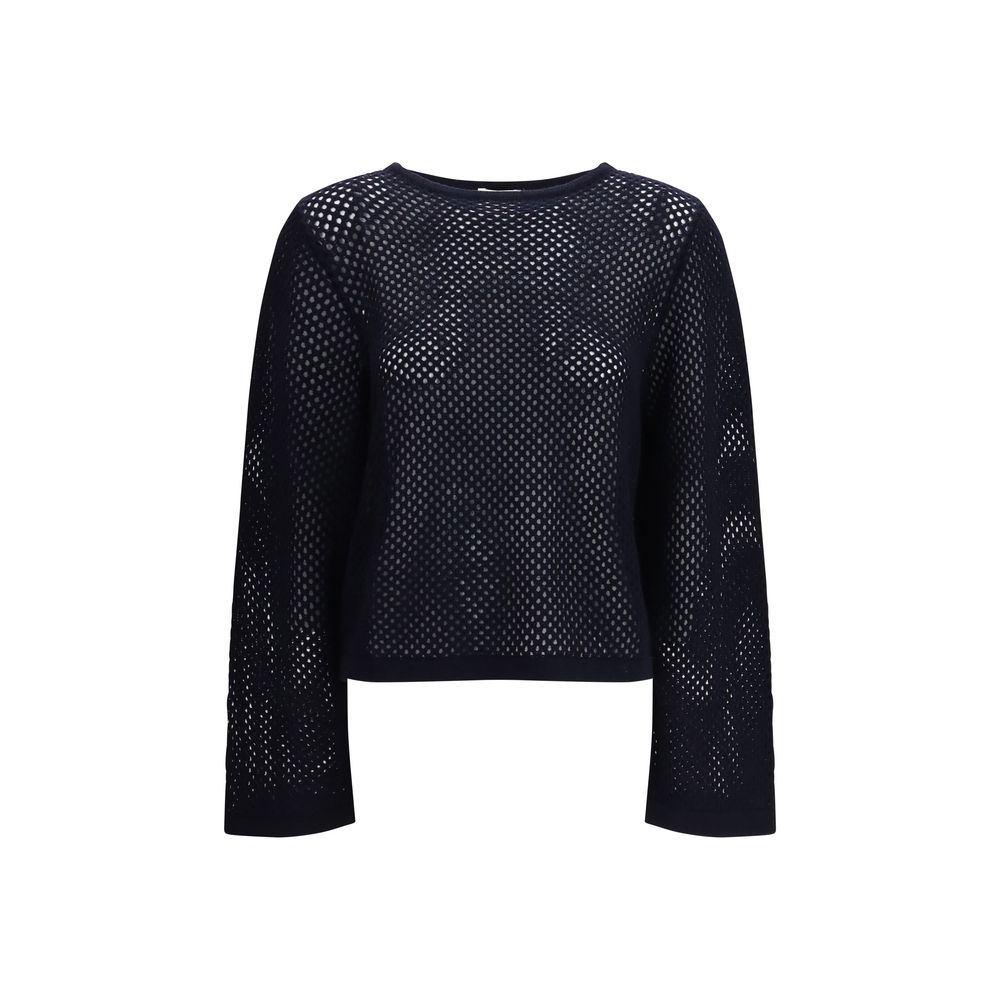 Blue Fleece Wool Sweatshirt - ventzia