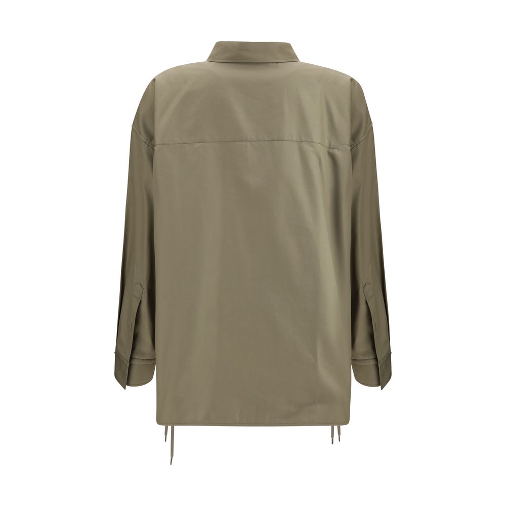 Beige Cotton Shirt - ventzia