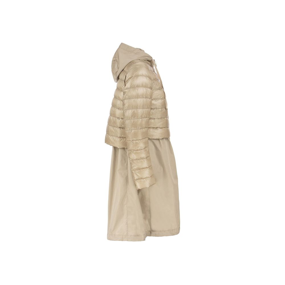 Beige Polyester Coat