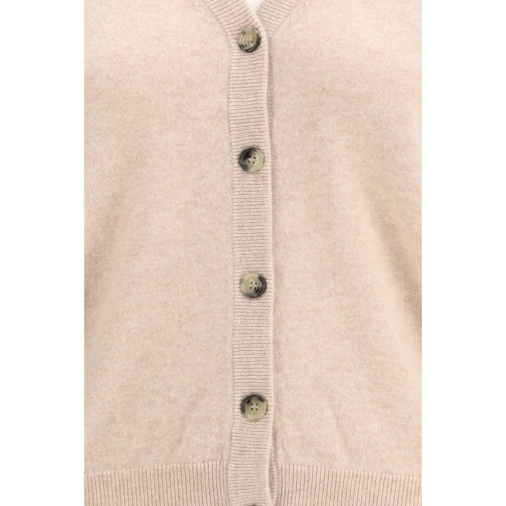 Beige Cashmere Cardigan - ventzia