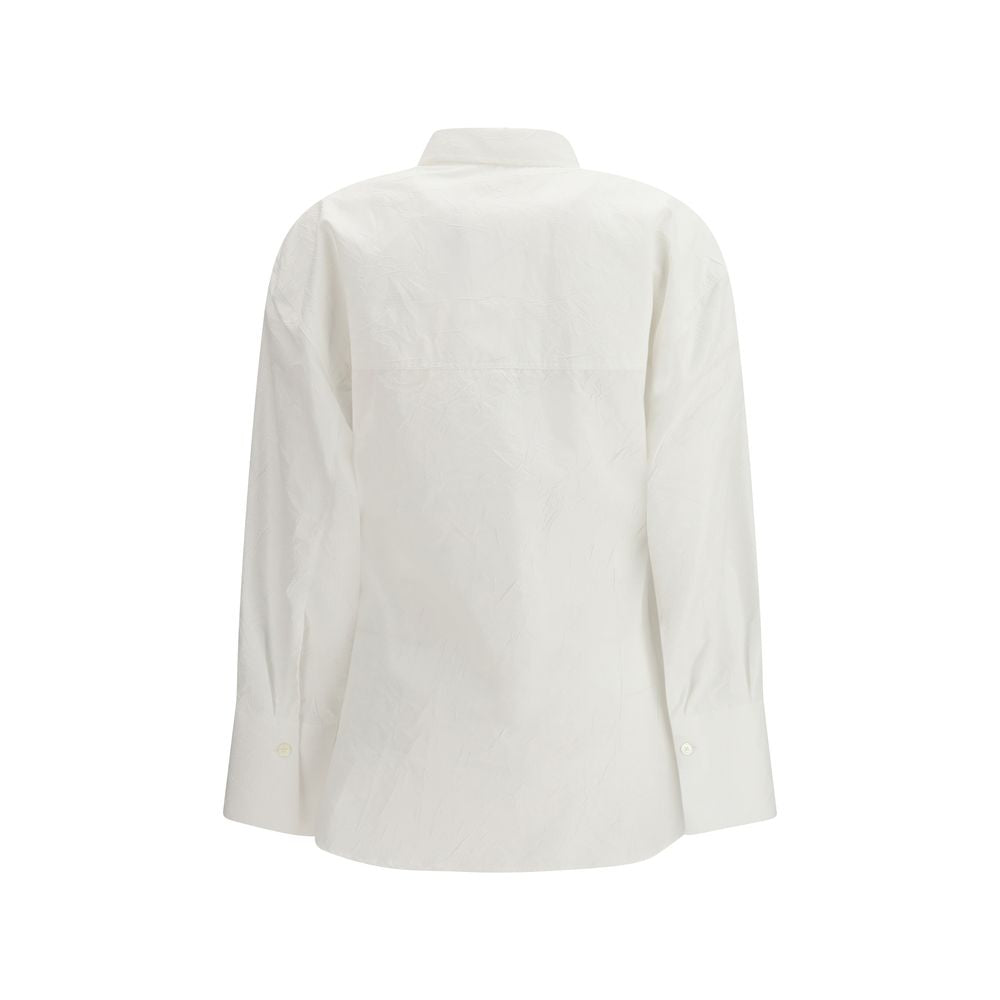 White Cotton Shirt - ventzia