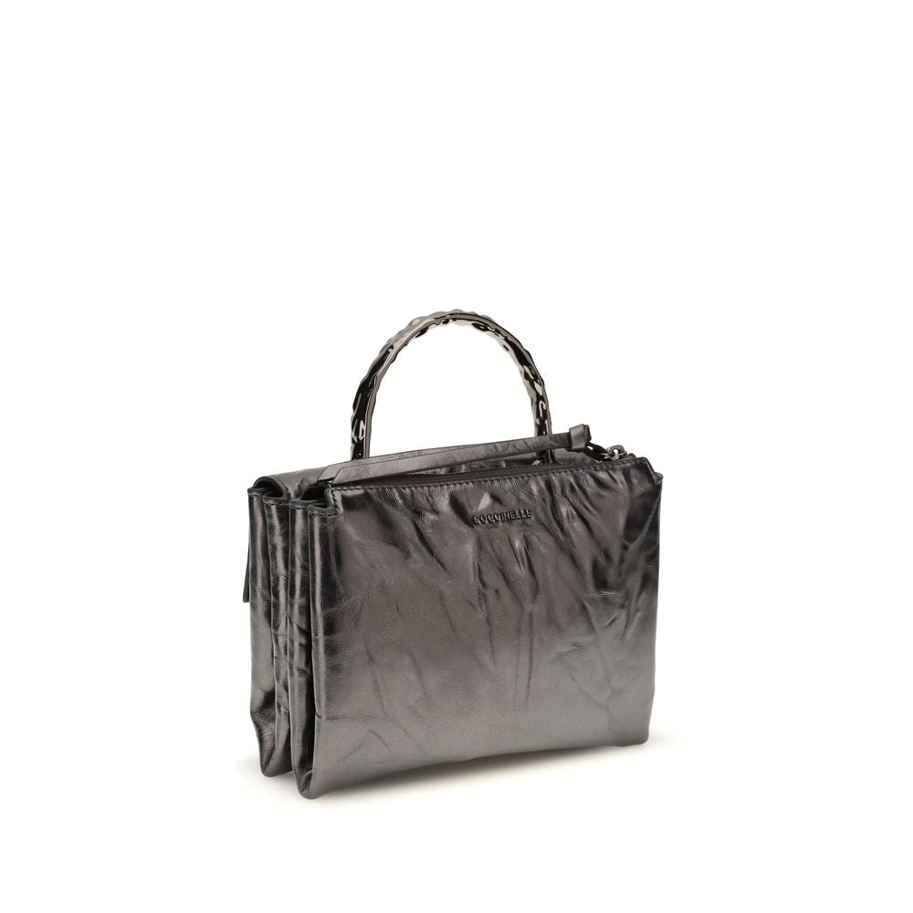 Black Calf Leather Bos Taurus Handbag - ventzia