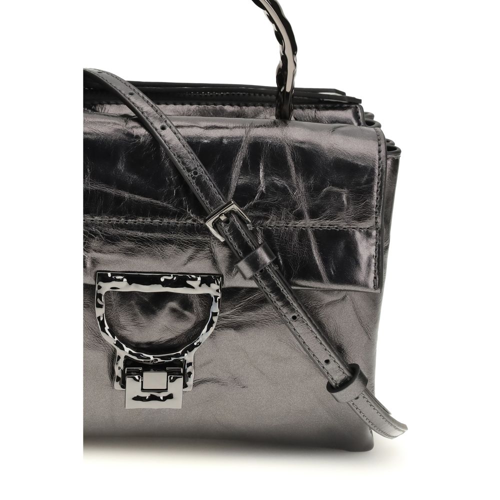 Black Calf Leather Bos Taurus Handbag - ventzia