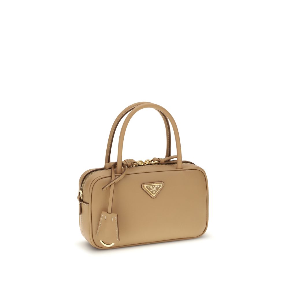 Beige Calf Leather Bos Taurus Handbag - ventzia