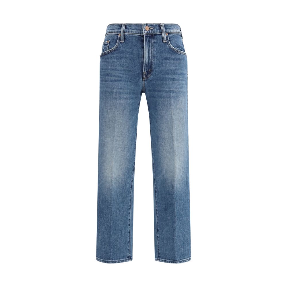 Blue Cotton Relaxed Fit Jeans - ventzia