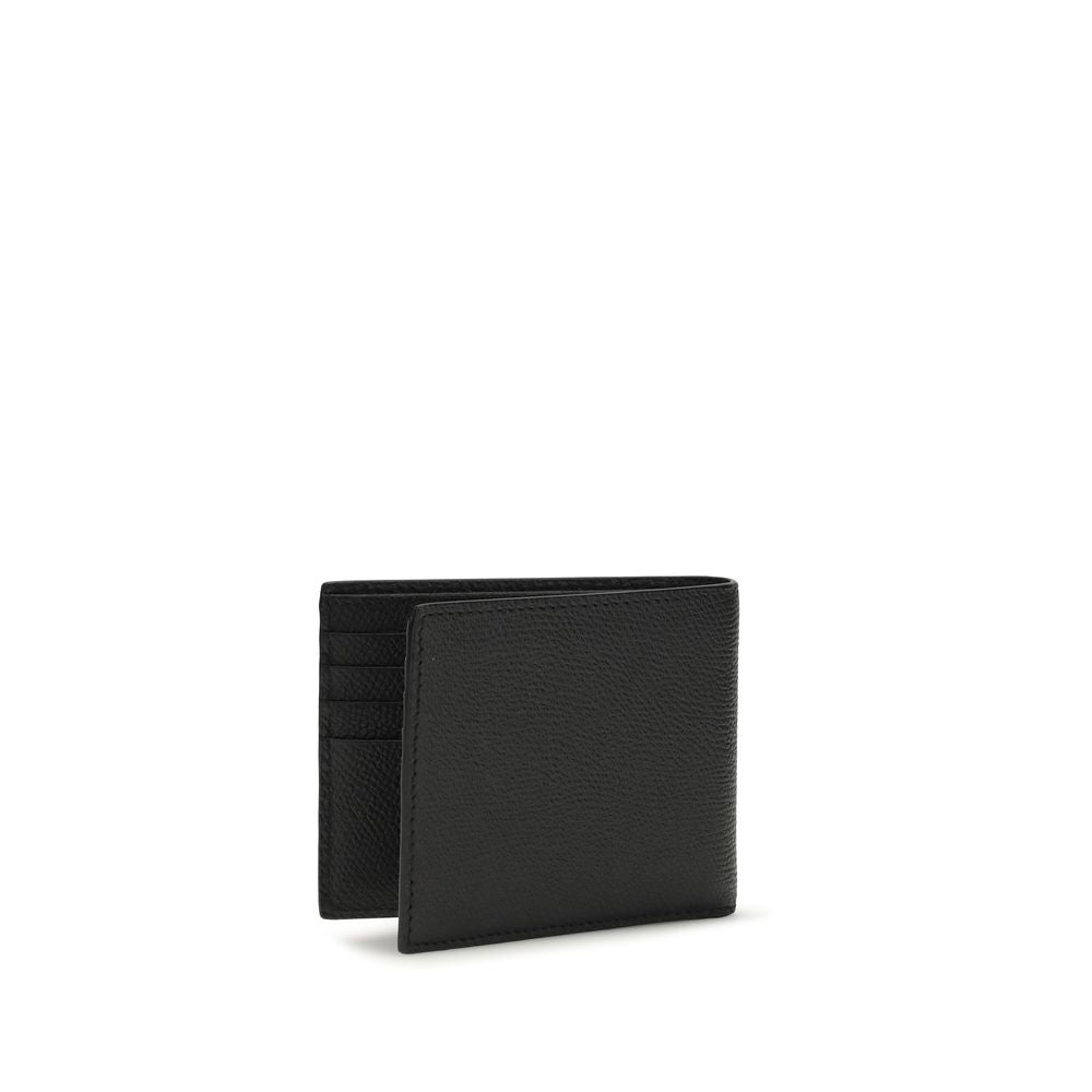 Black Calf Leather Bos Taurus Wallet - ventzia