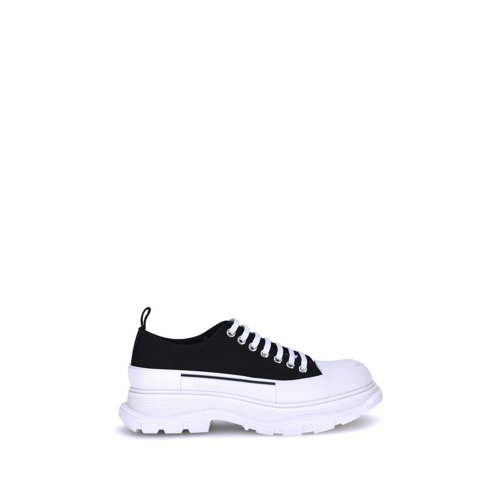 Black Rubber Chunky Sneakers - ventzia
