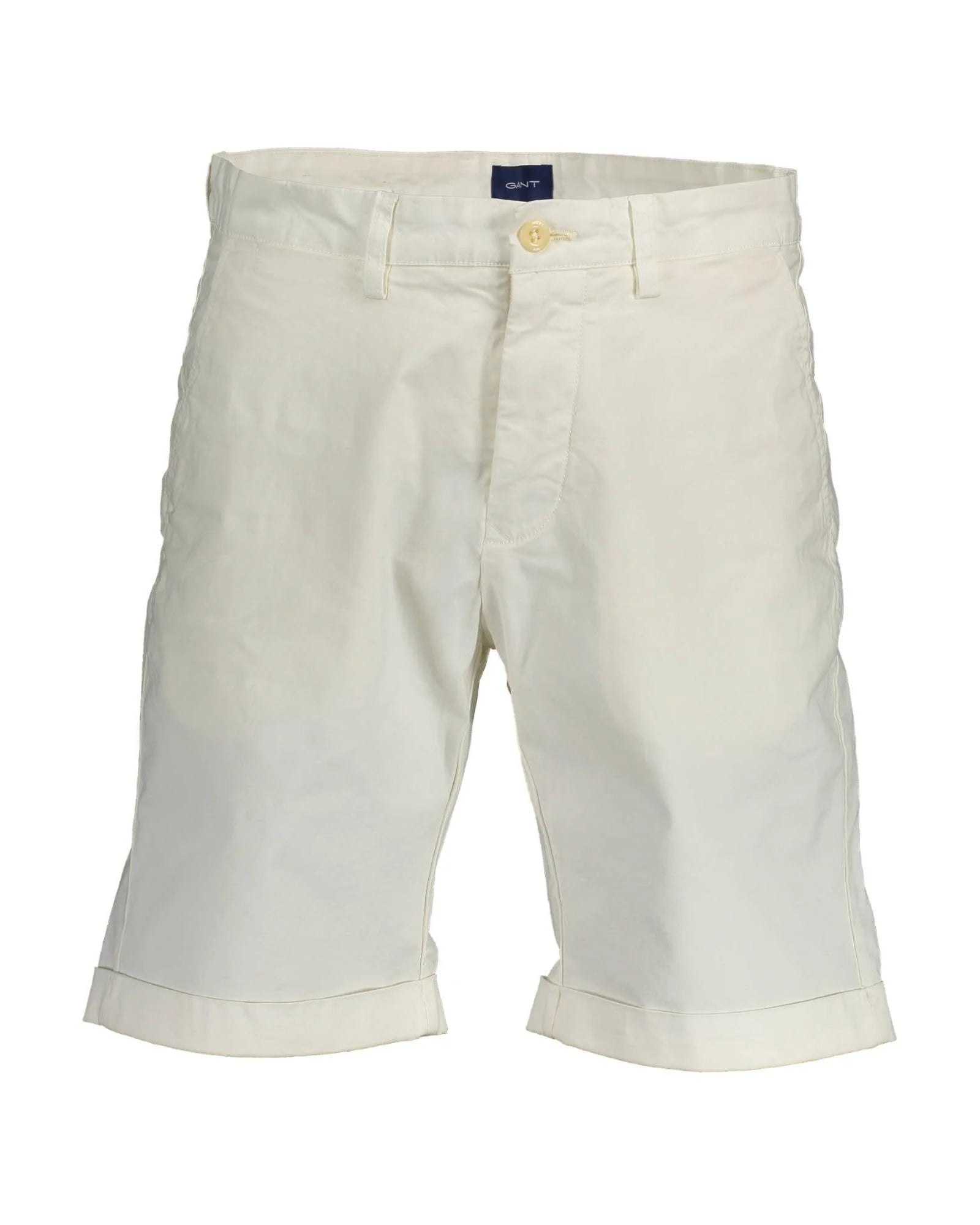 White Cotton Bermuda Shorts - ventzia