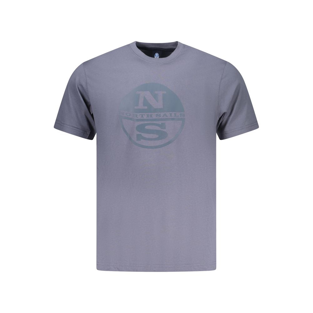 Blue Cotton Men T-Shirt - ventzia