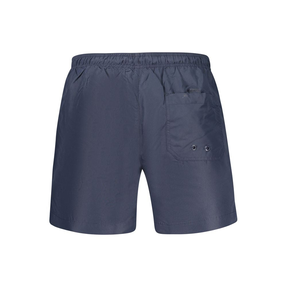 Blu Polyester Men Swim Boxer - ventzia