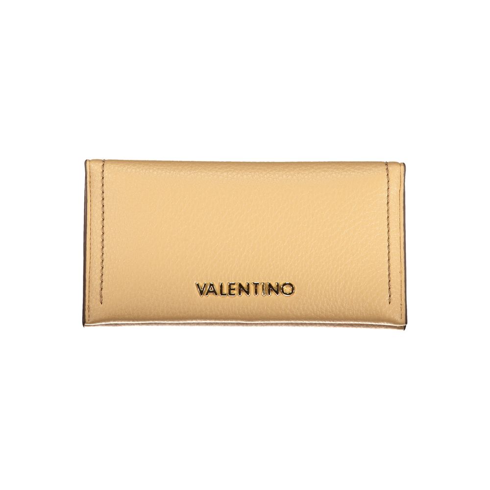 Beige Polyurethane Women Wallet - ventzia