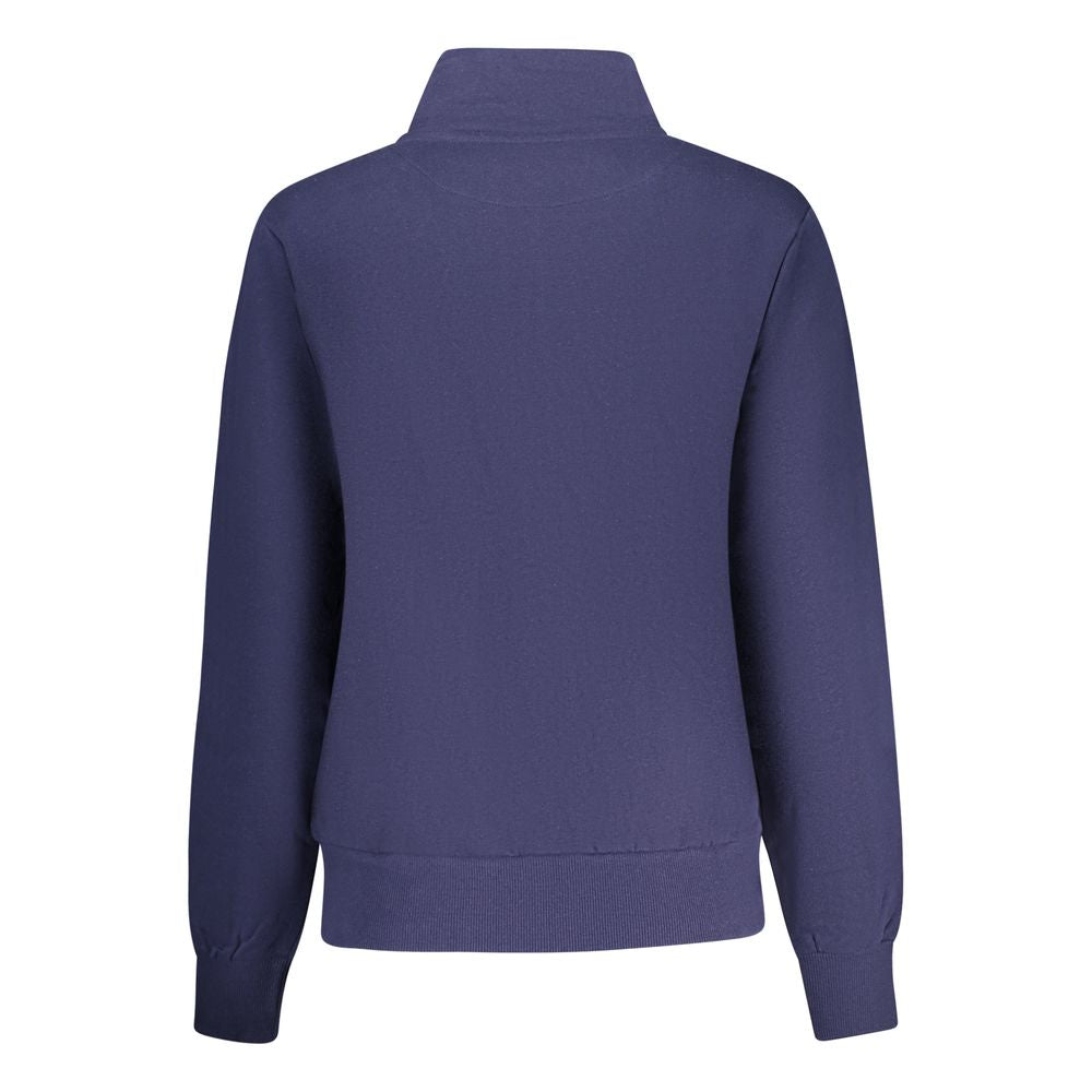 Blu Cotton Women Sweatshirt - ventzia