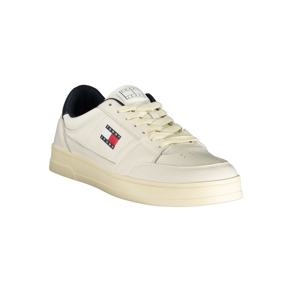 White Leather Men Sneaker - ventzia