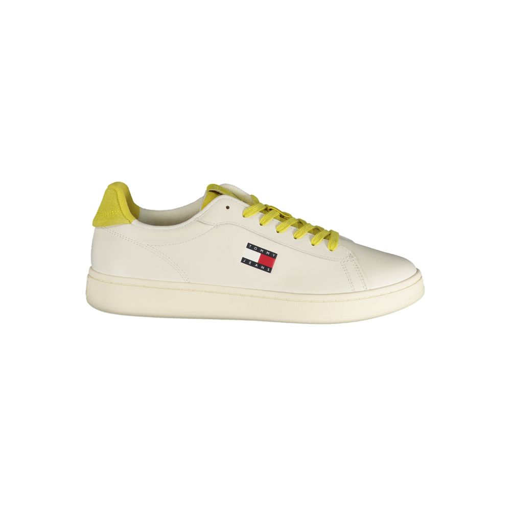 Bianco Polyurethane Men Sneaker - ventzia