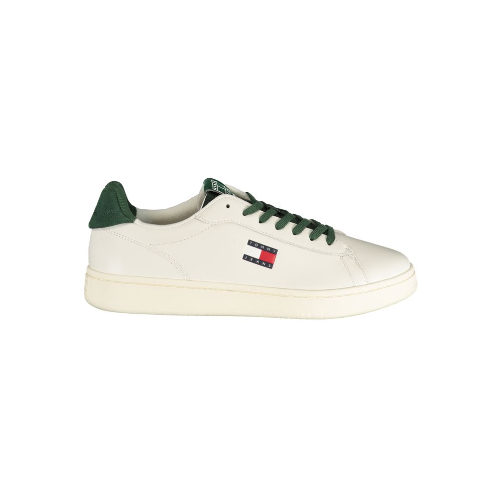 Bianco Polyurethane Men Sneaker - ventzia