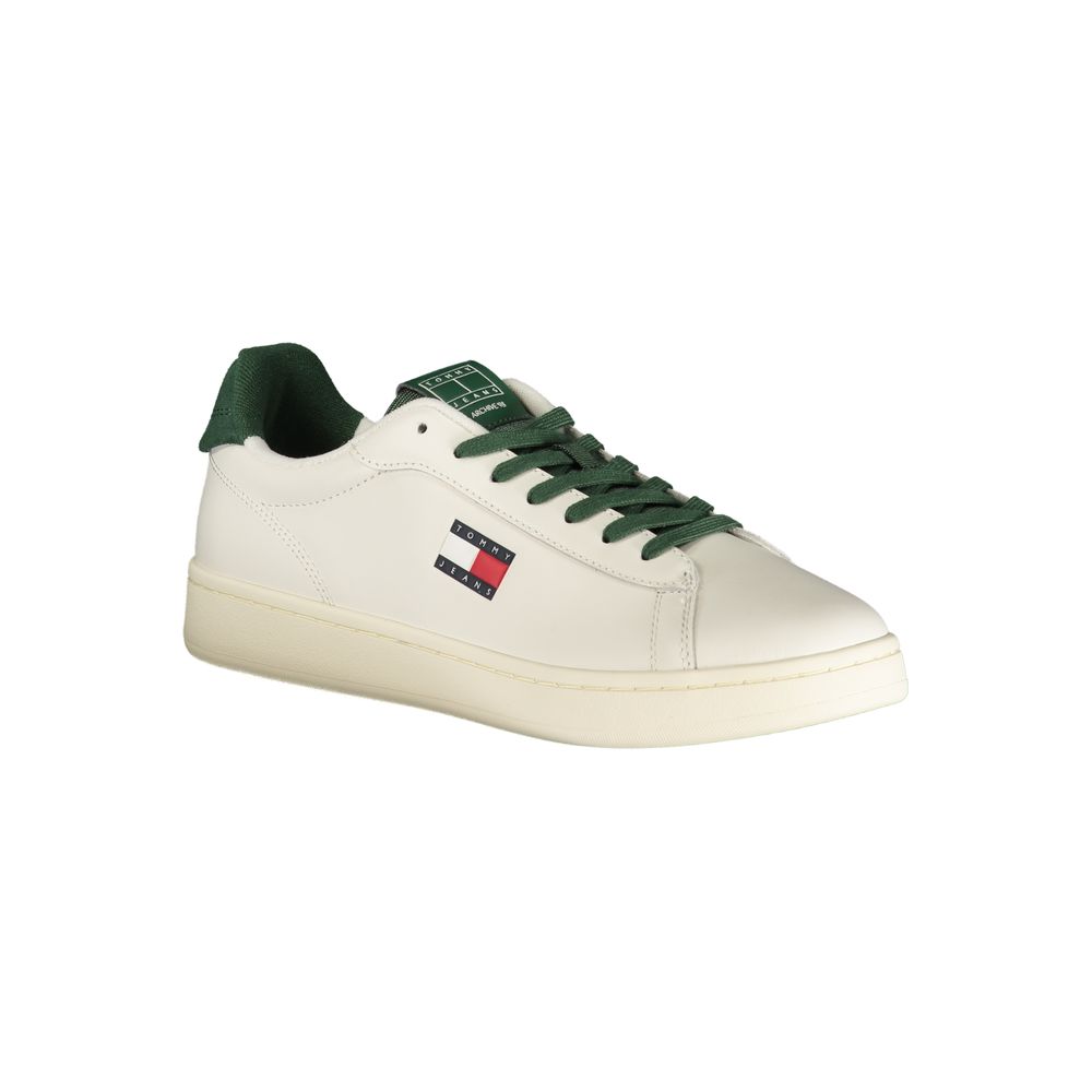 Bianco Polyurethane Men Sneaker - ventzia
