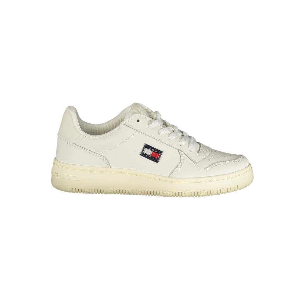 Bianco Polyurethane Women Sneaker - ventzia