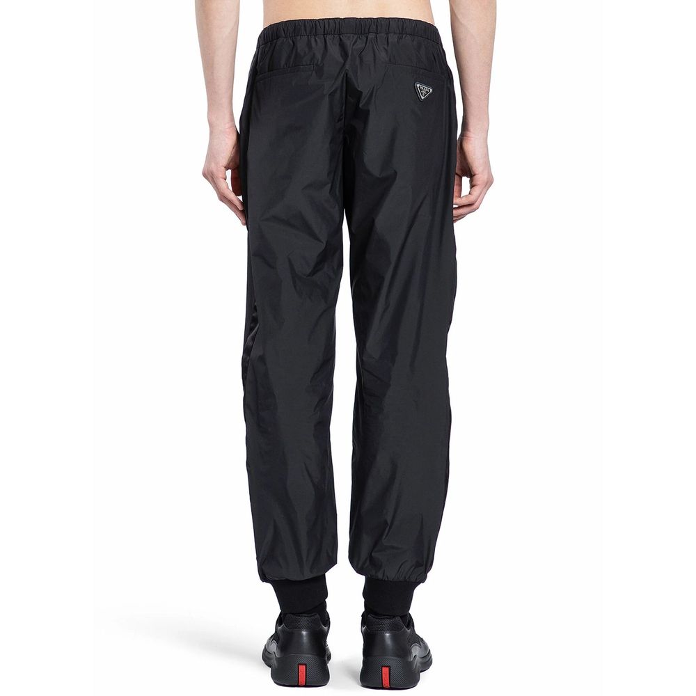 Black Nylon Joggers (Workout Pants) - ventzia