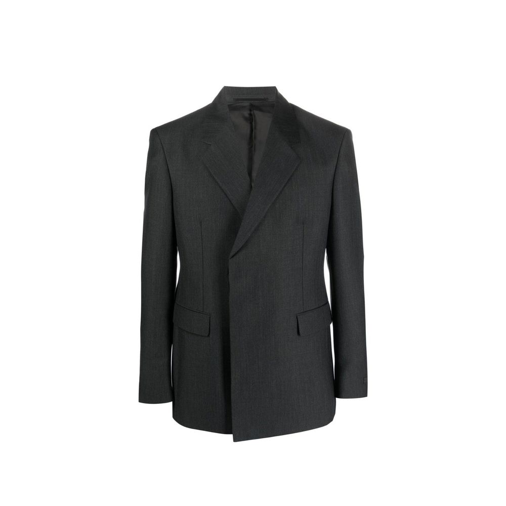 Gray Wool Coat - ventzia
