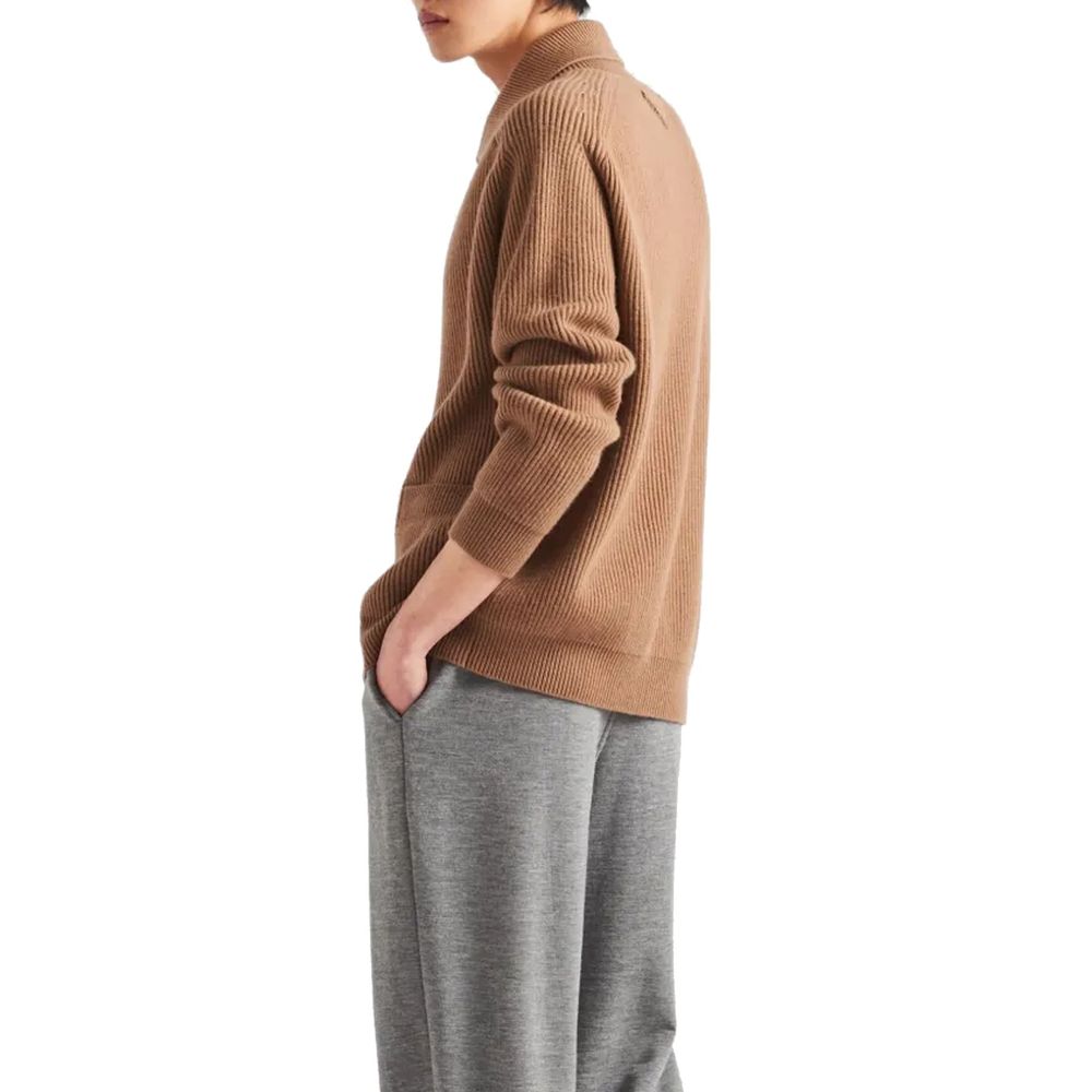 Brown Cashmere Cardigan - ventzia