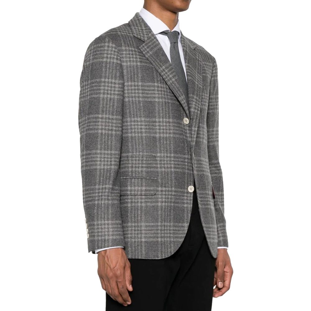 Gray Cashmere Blazer - ventzia
