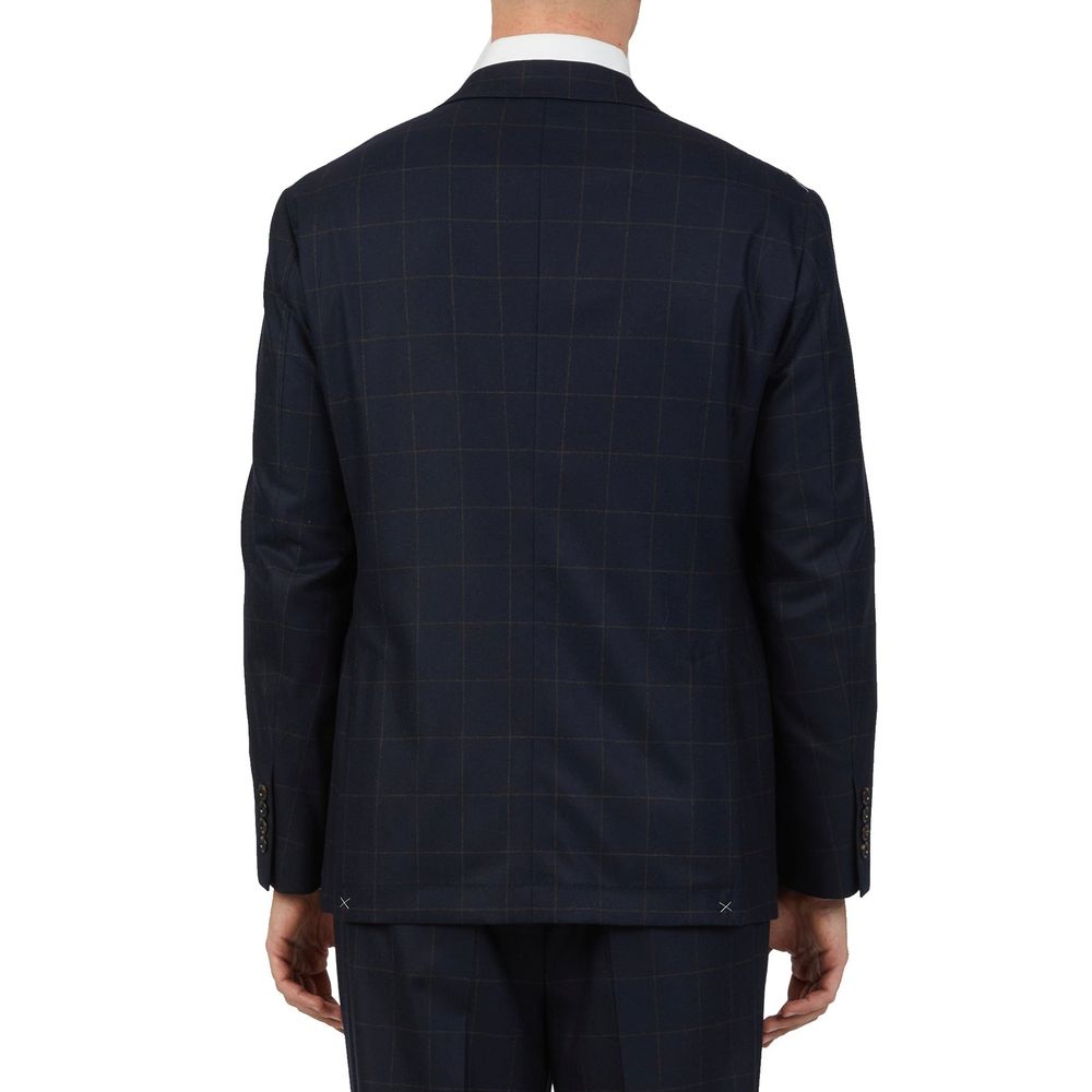 Blue Wool Two-Piece Suit - ventzia