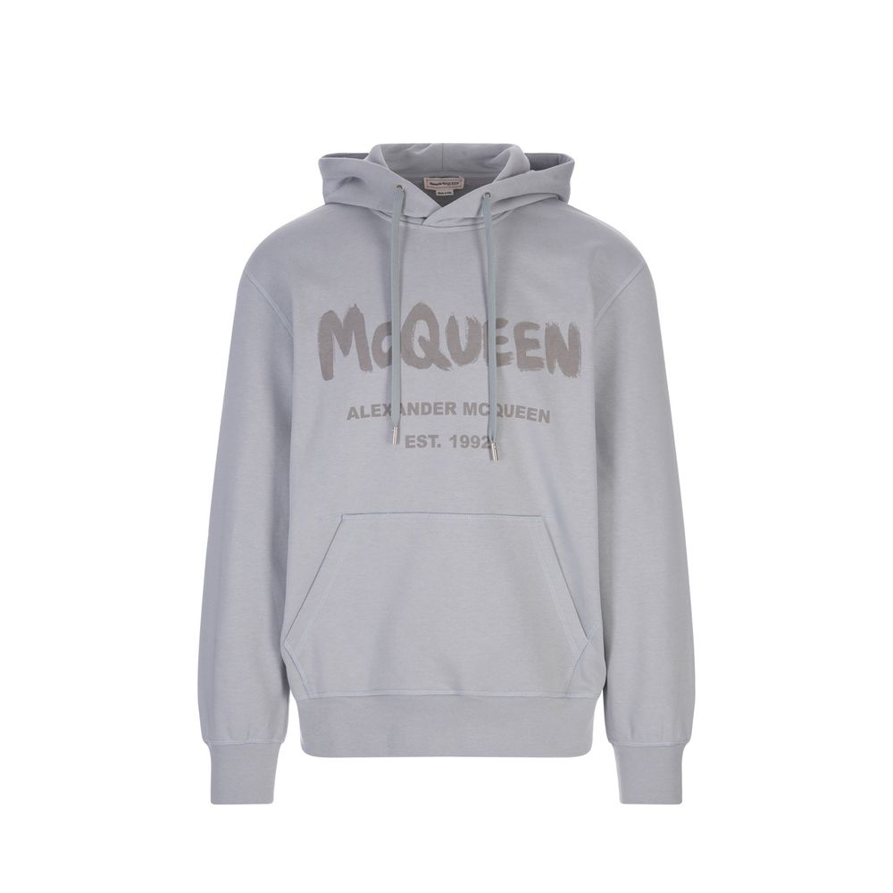 Gray Cotton Sweatshirt - ventzia