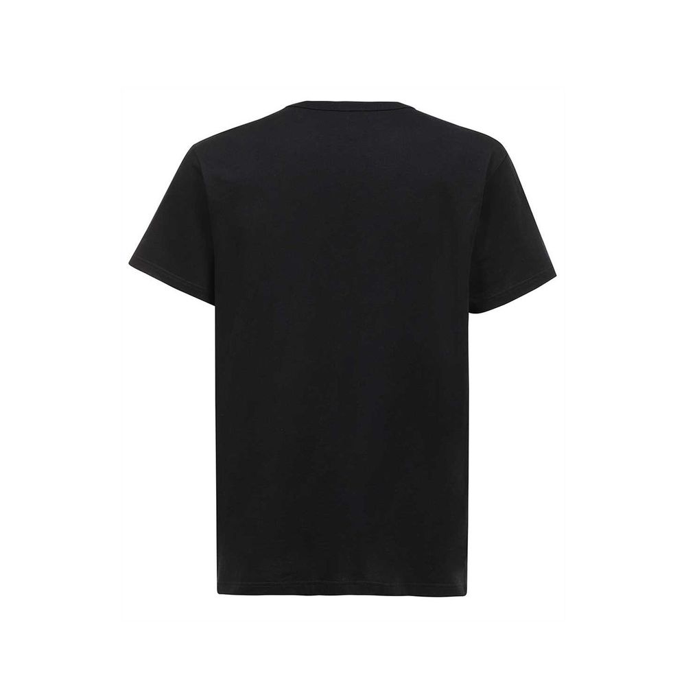 Black Cotton T-Shirt - ventzia