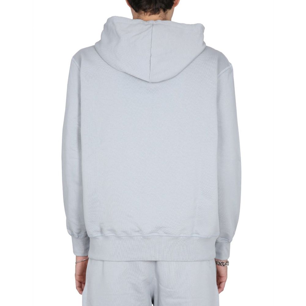 Gray Cotton Sweatshirt - ventzia