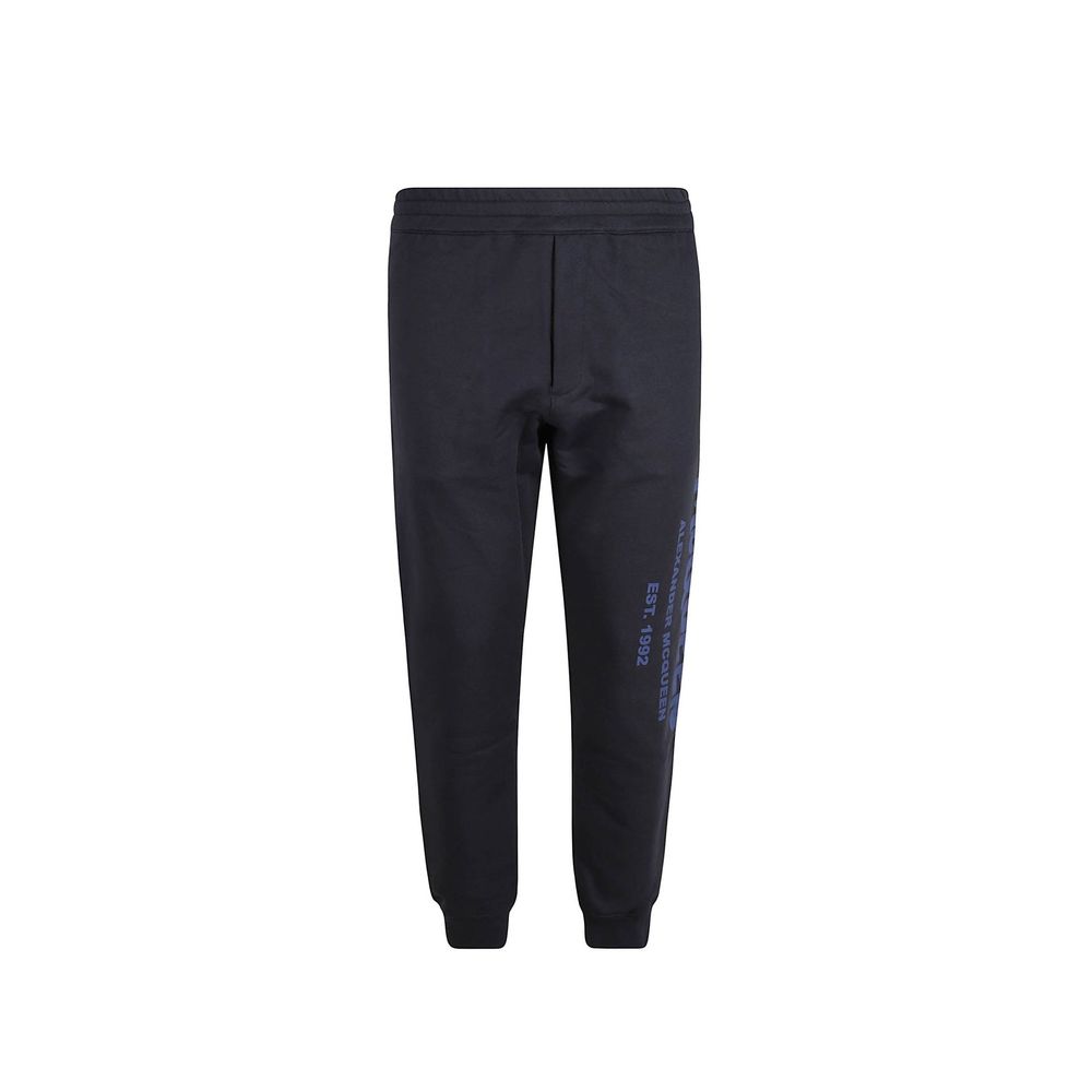 Blue Cotton Joggers (Workout Pants) - ventzia