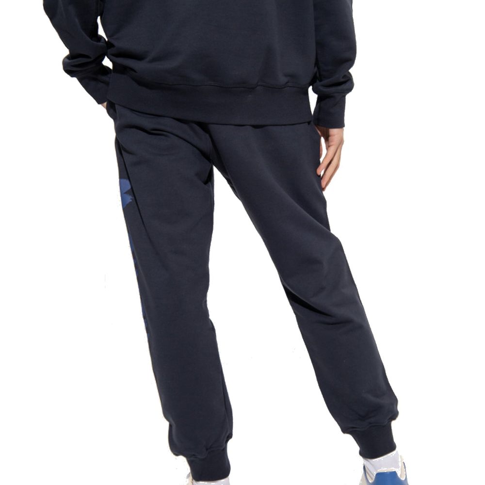 Blue Cotton Joggers (Workout Pants) - ventzia